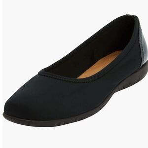 NWOT Comfortview Black Women's Slip-On Loafers Sz 8W